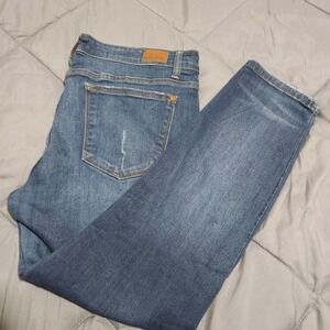 Judy Blue Jeans Juniors 15/32 Skinny Mid Rise Blue Stretch Denim 26 Inseam